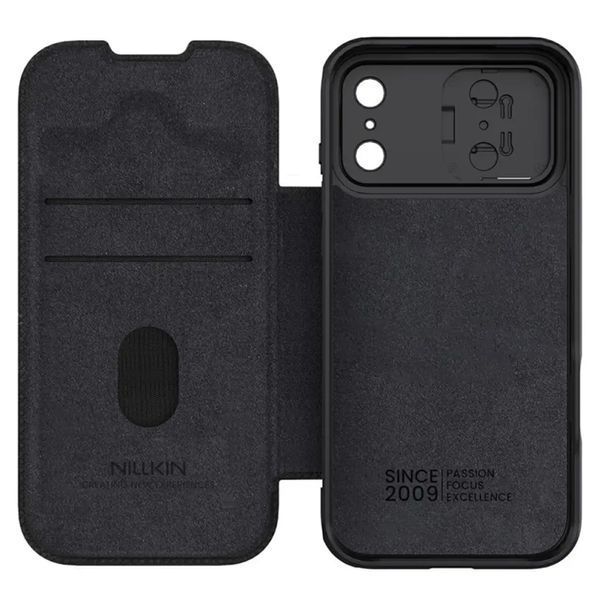 Кожаный чехол-книжка Nillkin Qin Pro Camshield для Apple iPhone 17 Pro 3732 фото