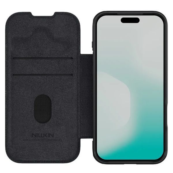 Кожаный чехол-книжка Nillkin Qin Pro Camshield для Apple iPhone 17 Pro 3732 фото