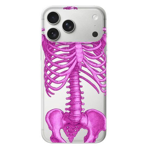 Чохол Pink Skeleton для iPhone 18 Pro Max 110061 фото