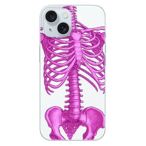 Чохол Pink Skeleton для iPhone 15 110121 фото