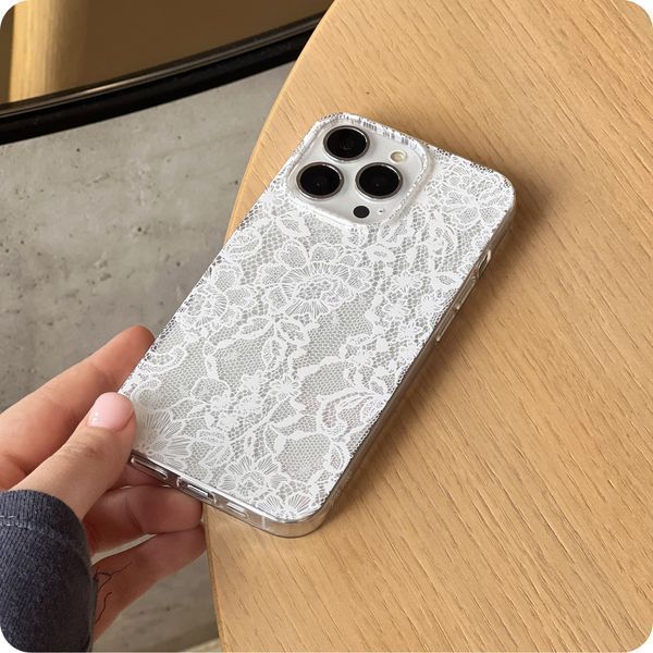 Чехол Lace Bouquet для iPhone 16 5745 фото