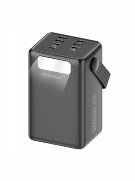 Портативний ЗП Power Bank Amaya APB-80 22.5W з ліхтариком та кабелями 80000 mAh 84442 фото