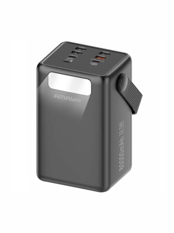 Портативний ЗП Power Bank Amaya APB-80 22.5W з ліхтариком та кабелями 80000 mAh 84442 фото