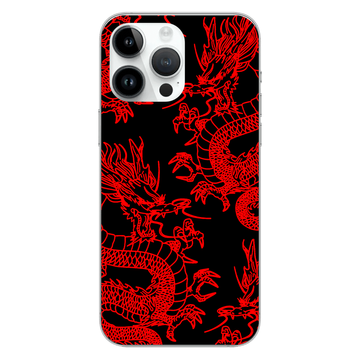 Чехол Красные Драконы для iPhone 14 Pro 3399 фото