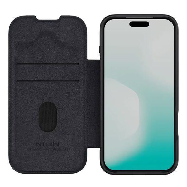 Кожаный чехол-книжка Nillkin Qin Pro Camshield для Apple iPhone 17 Pro Max 3712 фото