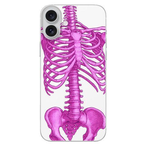 Чохол Pink Skeleton для iPhone 16 Plus 110097 фото